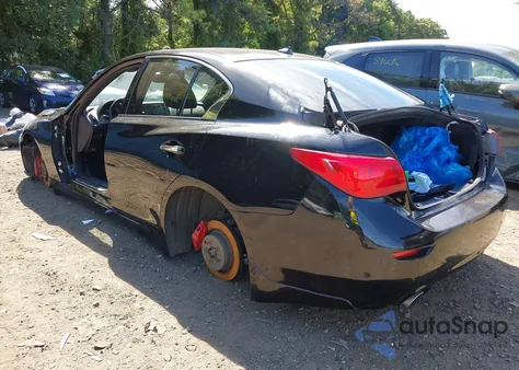 2018 Infiniti Q50 3.0T Red Sport 400 z USA, uszkodzony, nr VIN JN1FV7AP3JM460198